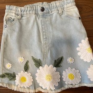 Baby Sara denim skirt, size 6 x.  Worn once looks brand new